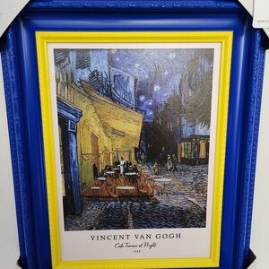 Café Terrace at Night Framed Art (VINCENT VAN GOGH)